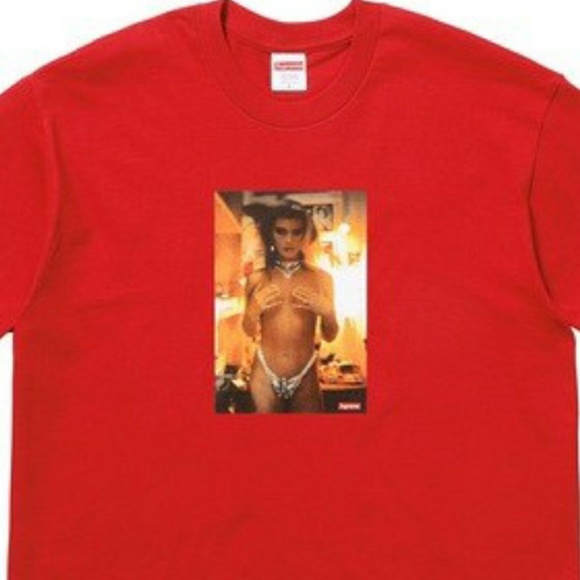 Supreme Nan Goldin rhinestones tee - Picture 1 of 6